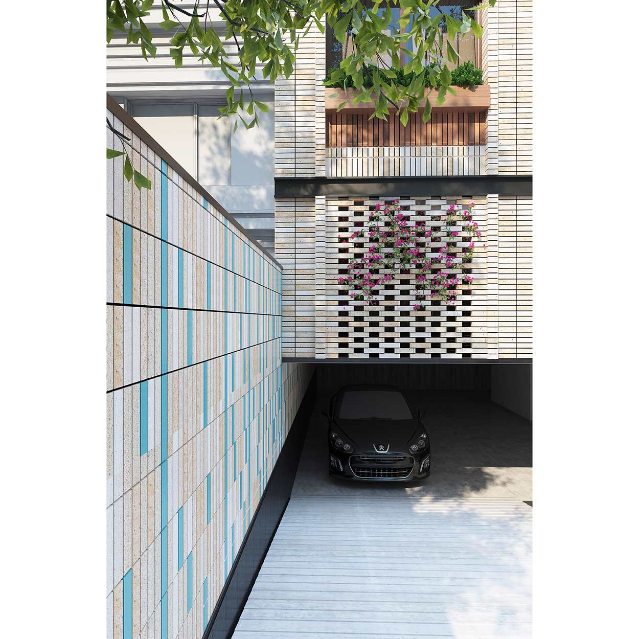 landscape residential structure